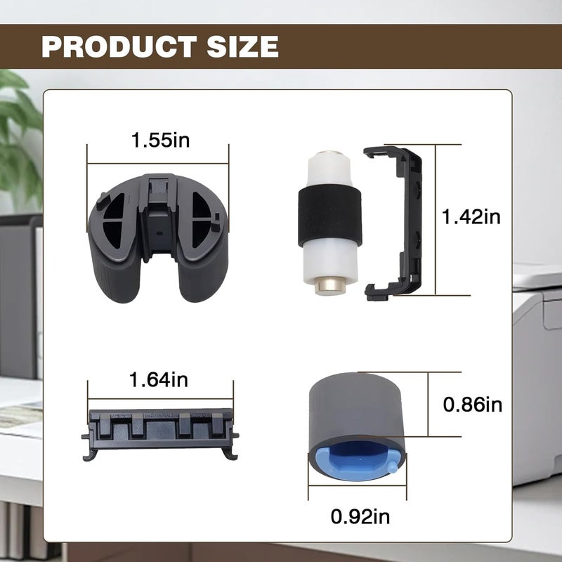 wfsulee Full Paper Pickup Roller Kit Compatible with HP Printer CP2025 CP1210 CP1215 CP1515 CP1525 CP1518 CM2320 M451DN M475 M476 - Image 5